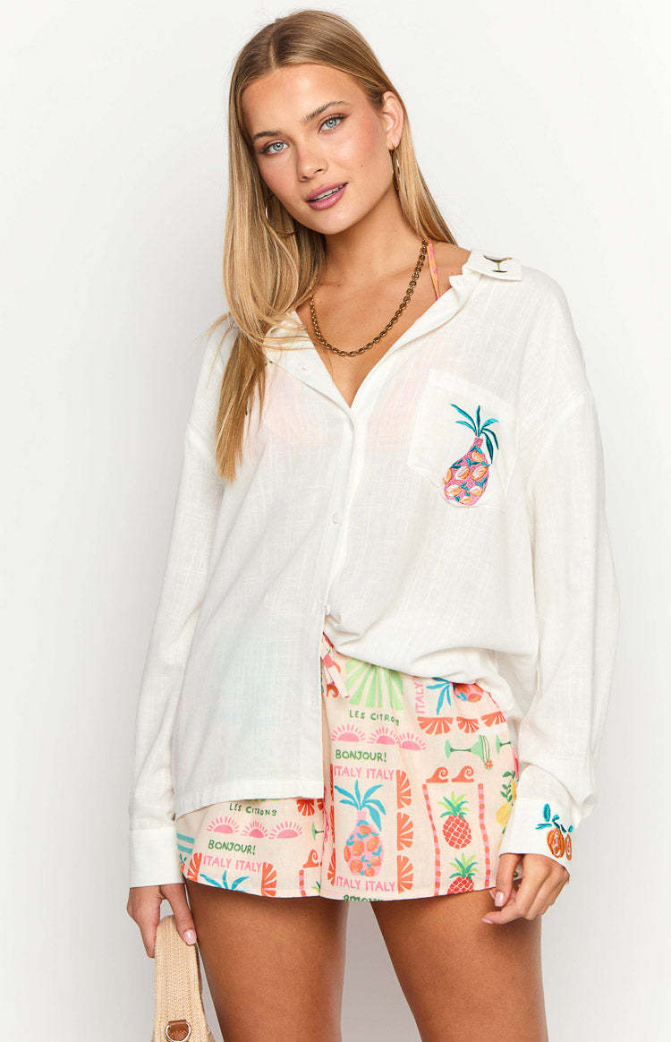 Margarita Dolce Vita Long Sleeve Shirt-Vavasi.All Rights Reserved.