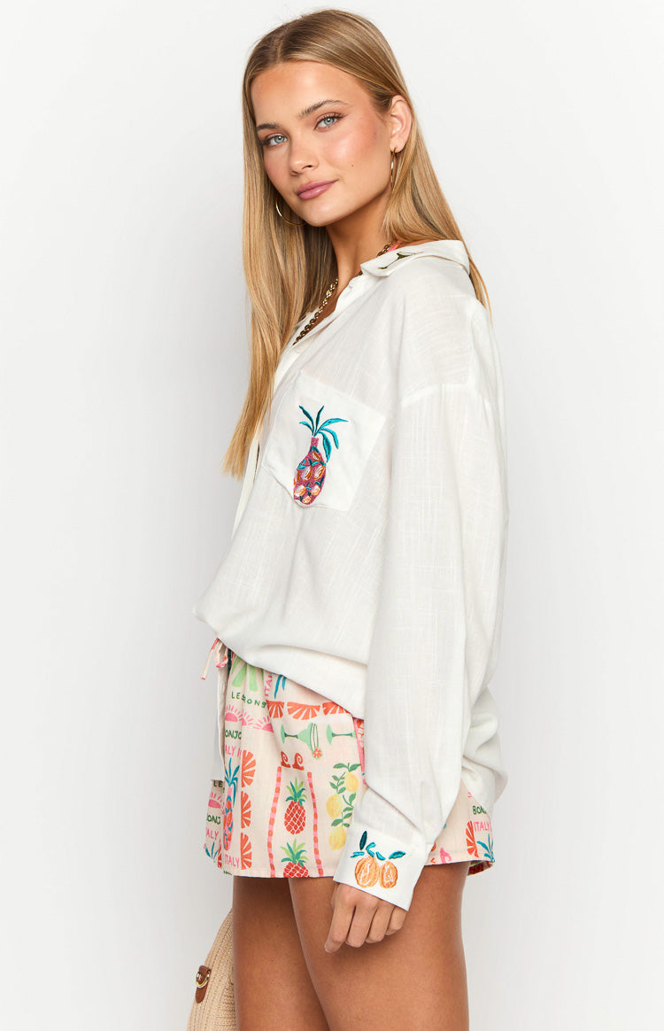 Margarita Dolce Vita Long Sleeve Shirt-Vavasi.All Rights Reserved.