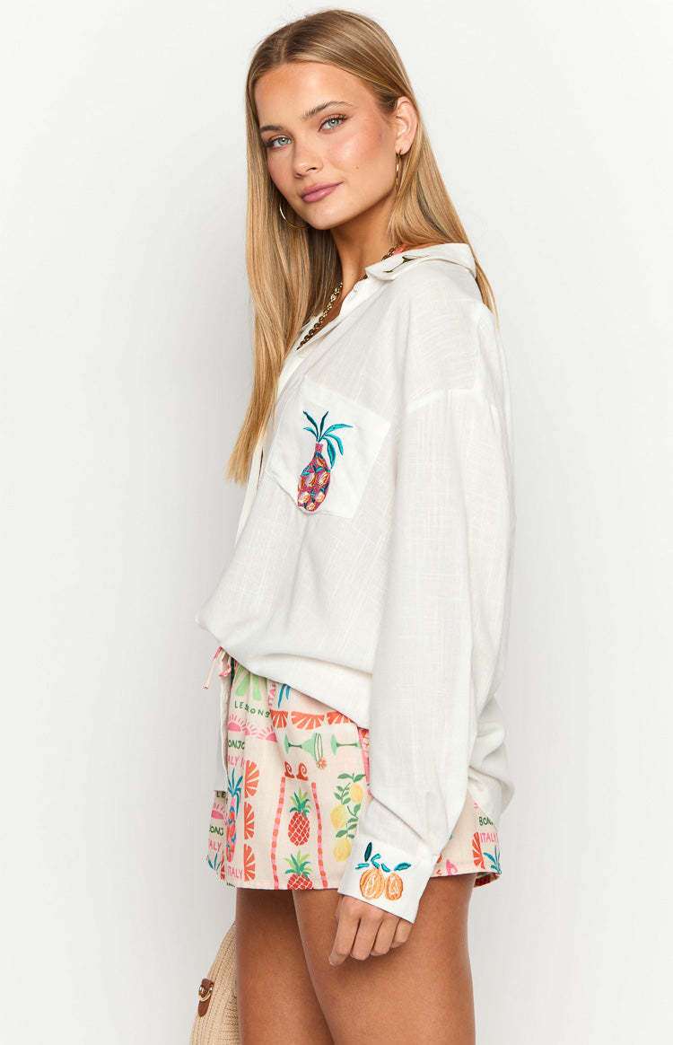Margarita Dolce Vita Long Sleeve Shirt-Vavasi.All Rights Reserved.
