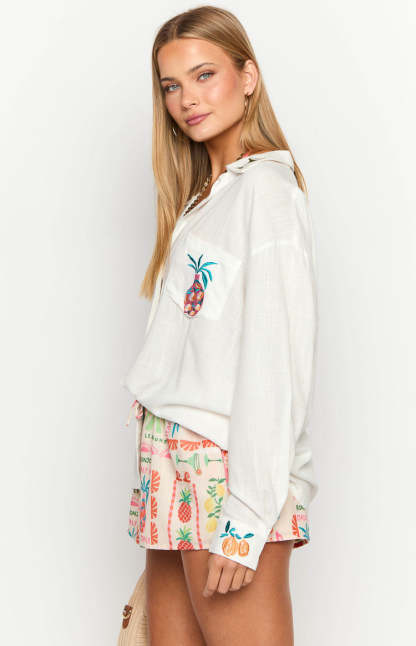 Margarita Dolce Vita Long Sleeve Shirt-Vavasi.All Rights Reserved.