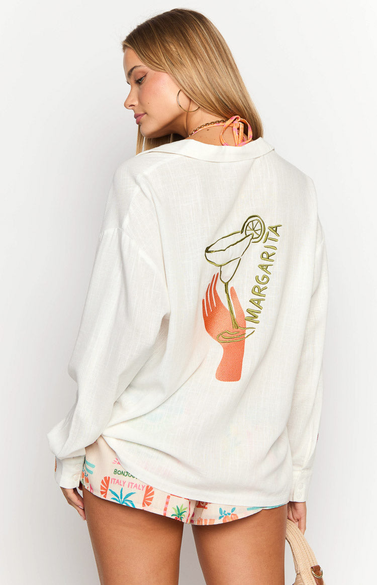 Margarita Dolce Vita Long Sleeve Shirt-Vavasi.All Rights Reserved.