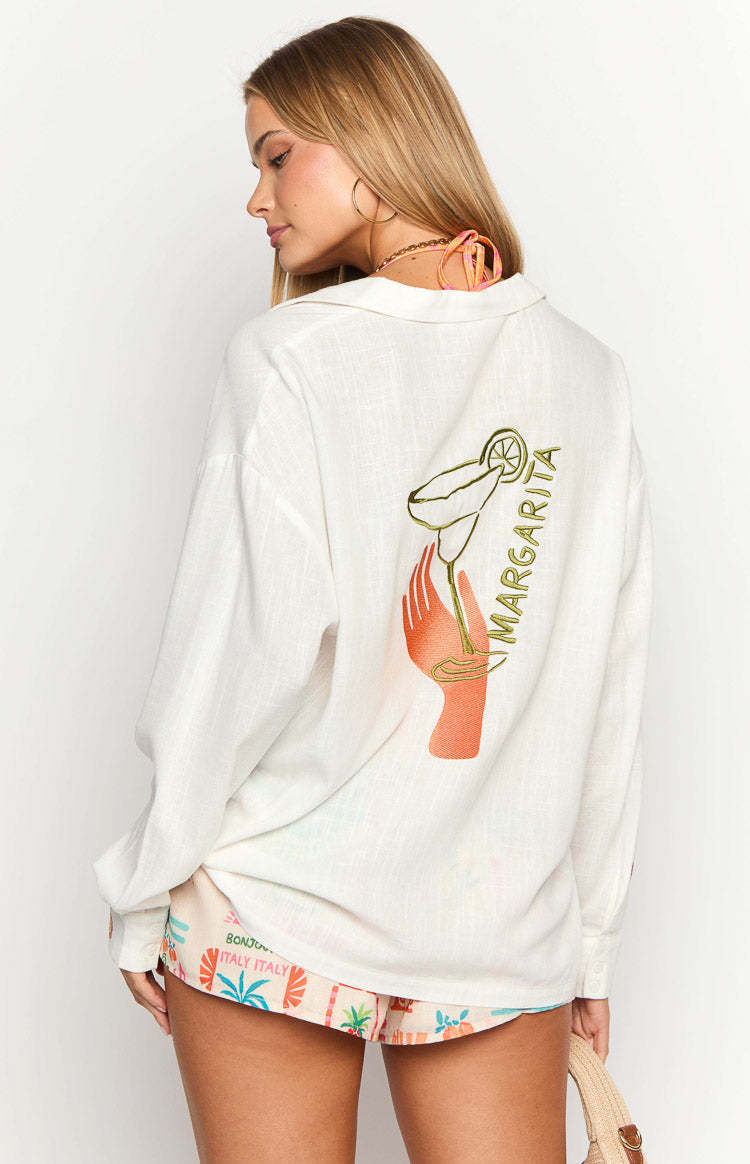 Margarita Dolce Vita Long Sleeve Shirt-Vavasi.All Rights Reserved.