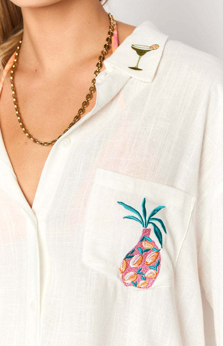 Margarita Dolce Vita Long Sleeve Shirt-Vavasi.All Rights Reserved.