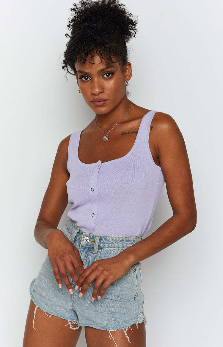 Mariah Stud Top Lilac-Vavasi.All Rights Reserved.