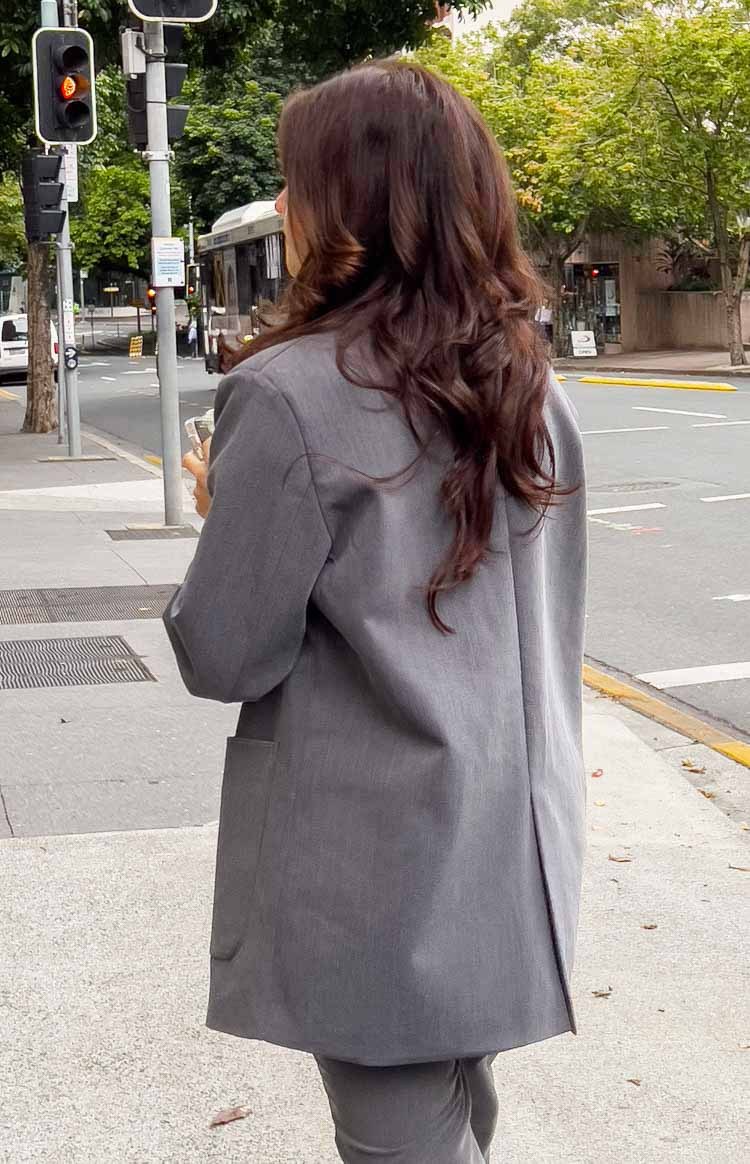 Martena Grey Blazer-Vavasi.All Rights Reserved.