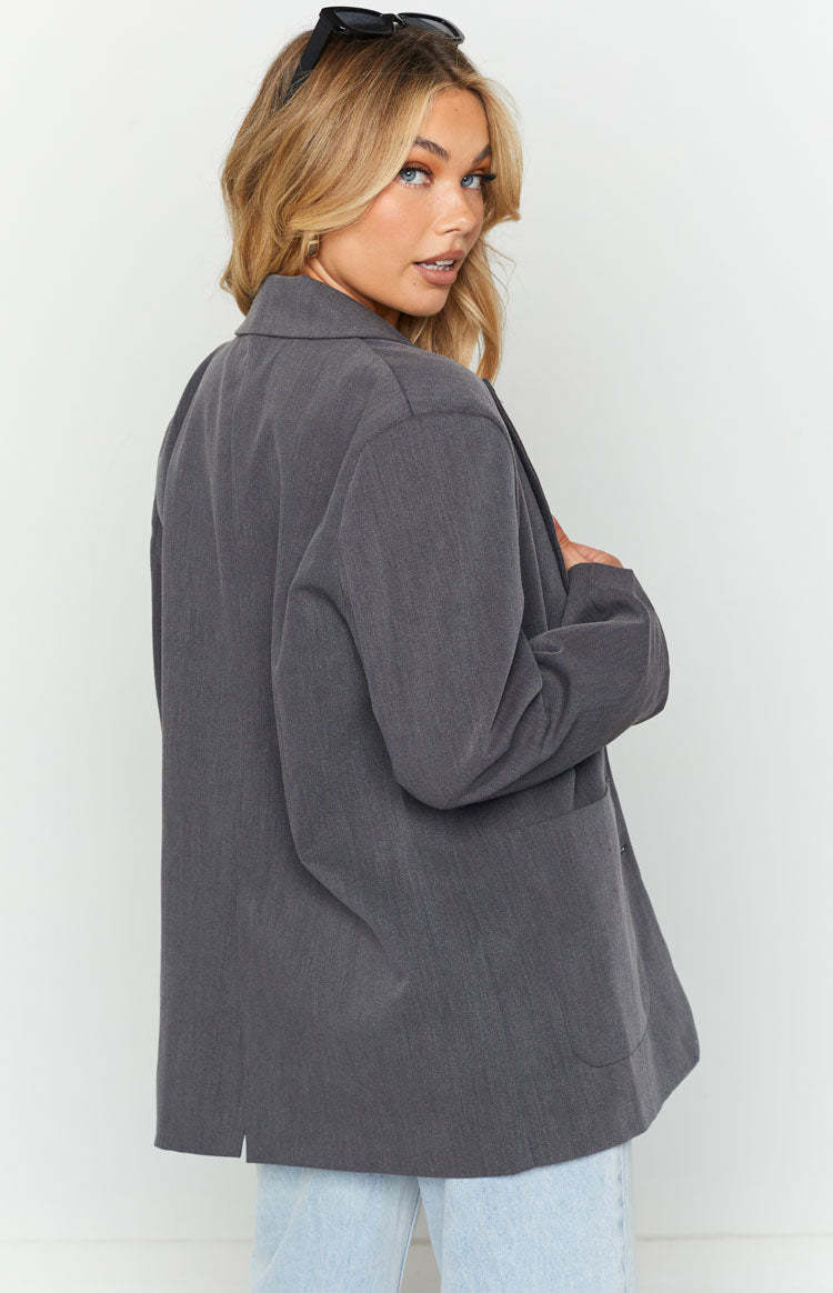 Martena Grey Blazer-Vavasi.All Rights Reserved.