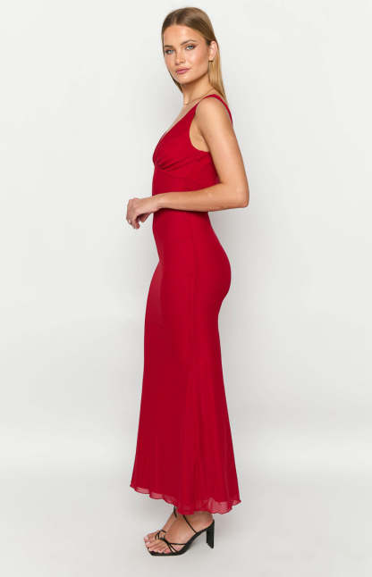 Matisse Red Maxi Dress-Vavasi.All Rights Reserved.
