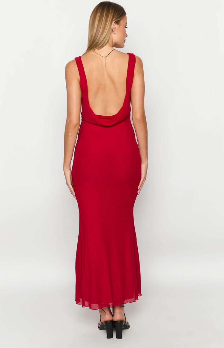 Matisse Red Maxi Dress-Vavasi.All Rights Reserved.