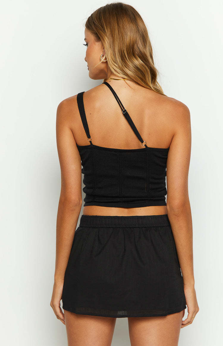 Maven Black Mini Skirt-Vavasi.All Rights Reserved.
