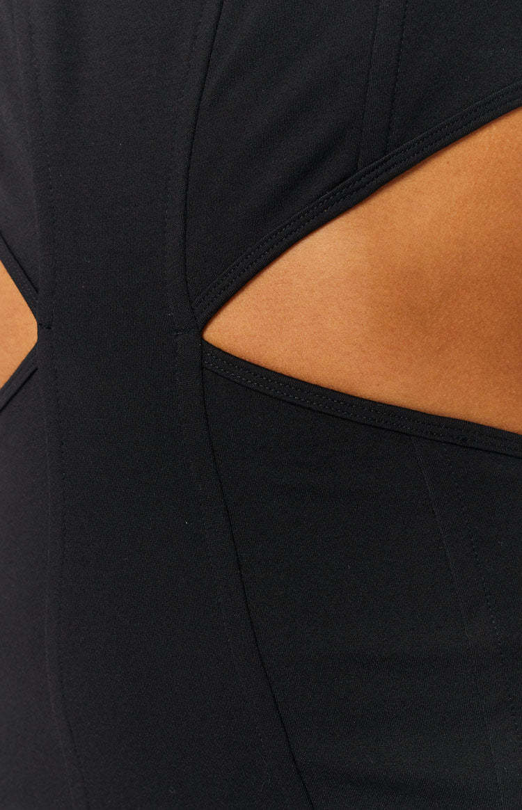 Meryl Black Mini Dress-Vavasi.All Rights Reserved.