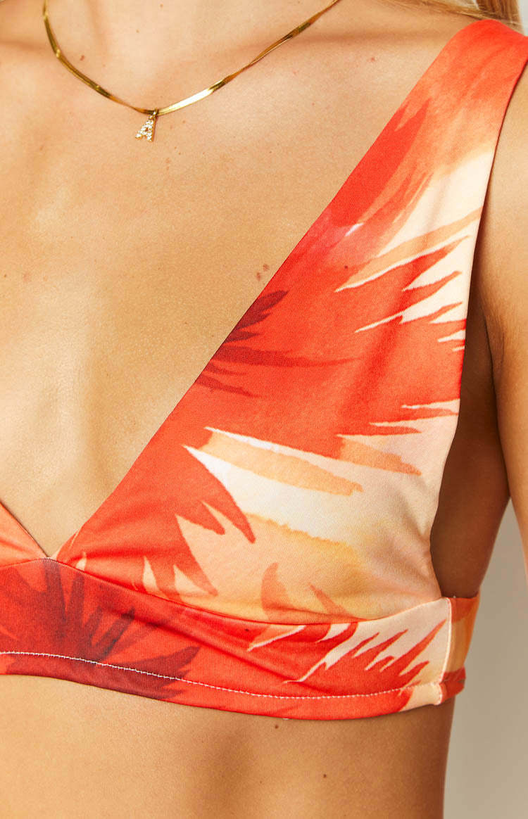 Mesa White Floral Print Crop Top-Vavasi.All Rights Reserved.