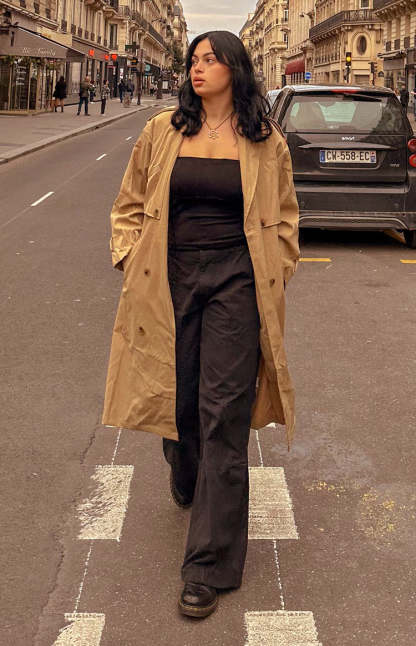 Millie Black Low Rise Cargo Trousers-Vavasi.All Rights Reserved.
