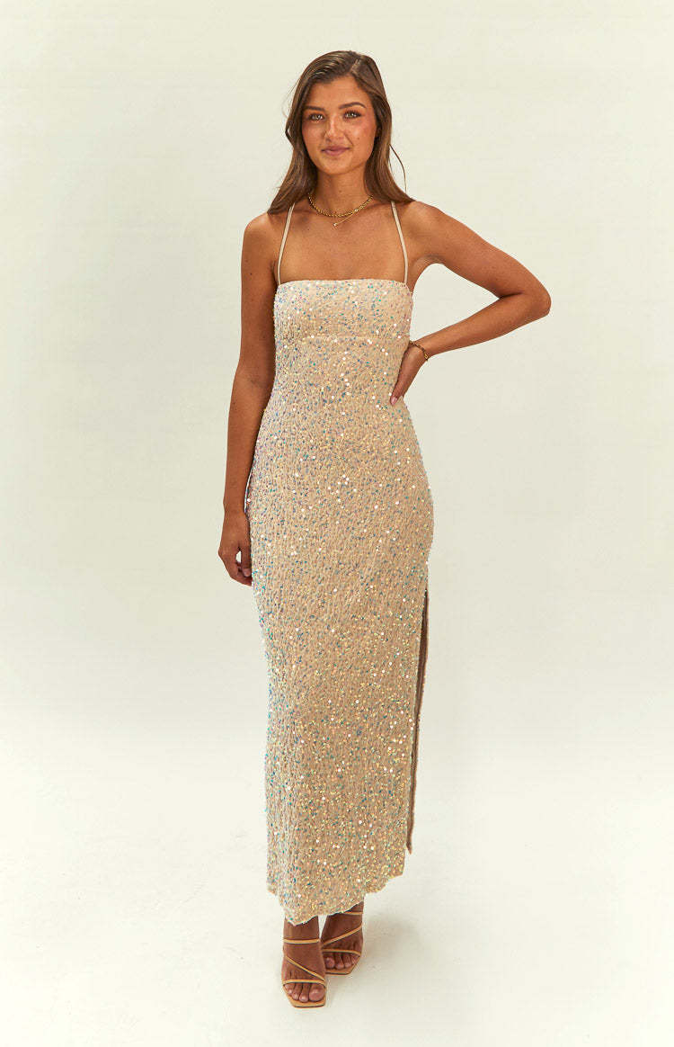 Miranda Gold Velvet Formal Maxi Dress-Vavasi.All Rights Reserved.
