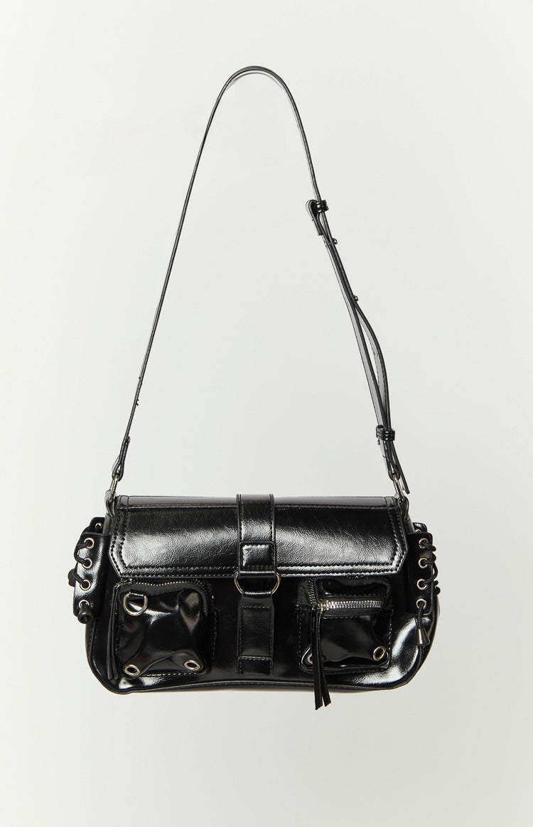 Moda Black Shoulder Bag-Vavasi.All Rights Reserved.