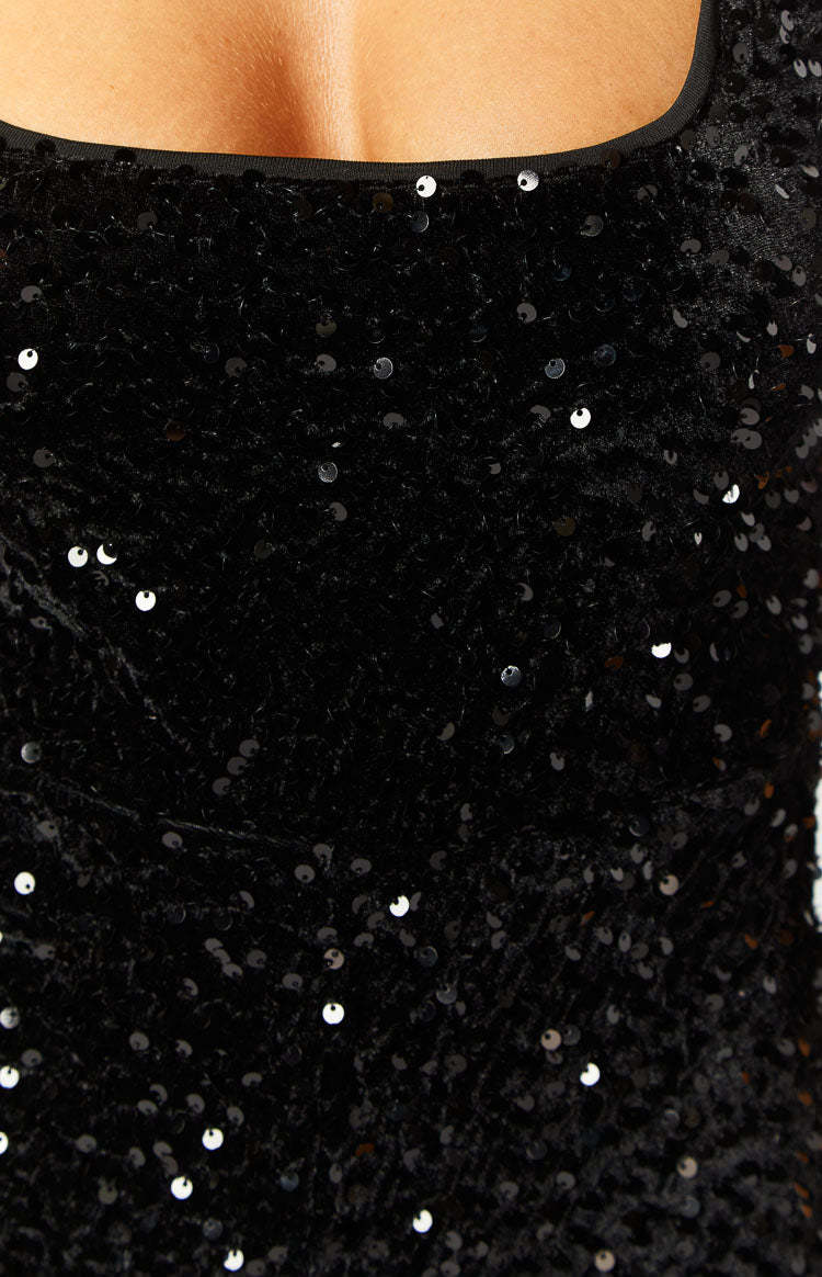 Morgan Black Sequin Playsuit-Vavasi.All Rights Reserved.