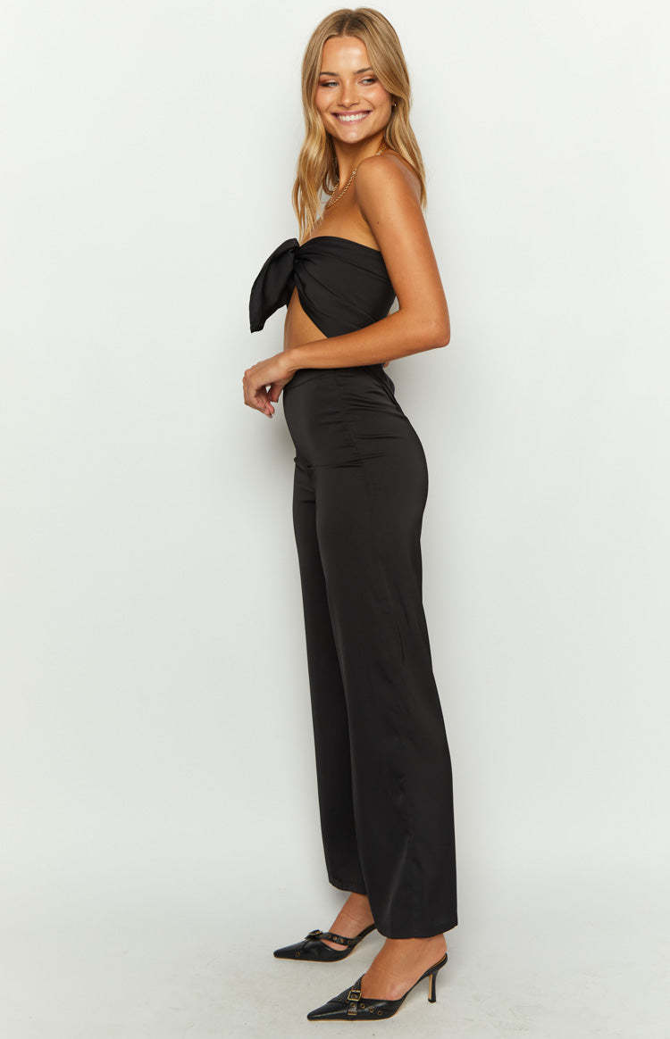 Mykonos Black Pants-Vavasi.All Rights Reserved.