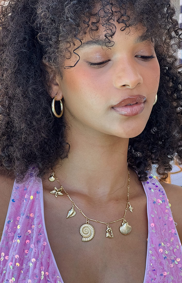 Myra Gold Pendant Necklace-Vavasi.All Rights Reserved.