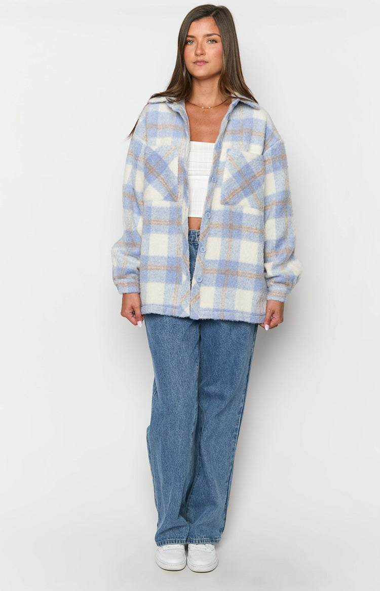 Neve Blue Check Jacket-Vavasi.All Rights Reserved.