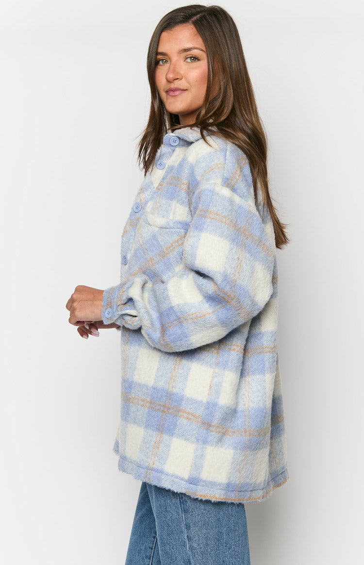 Neve Blue Check Jacket-Vavasi.All Rights Reserved.