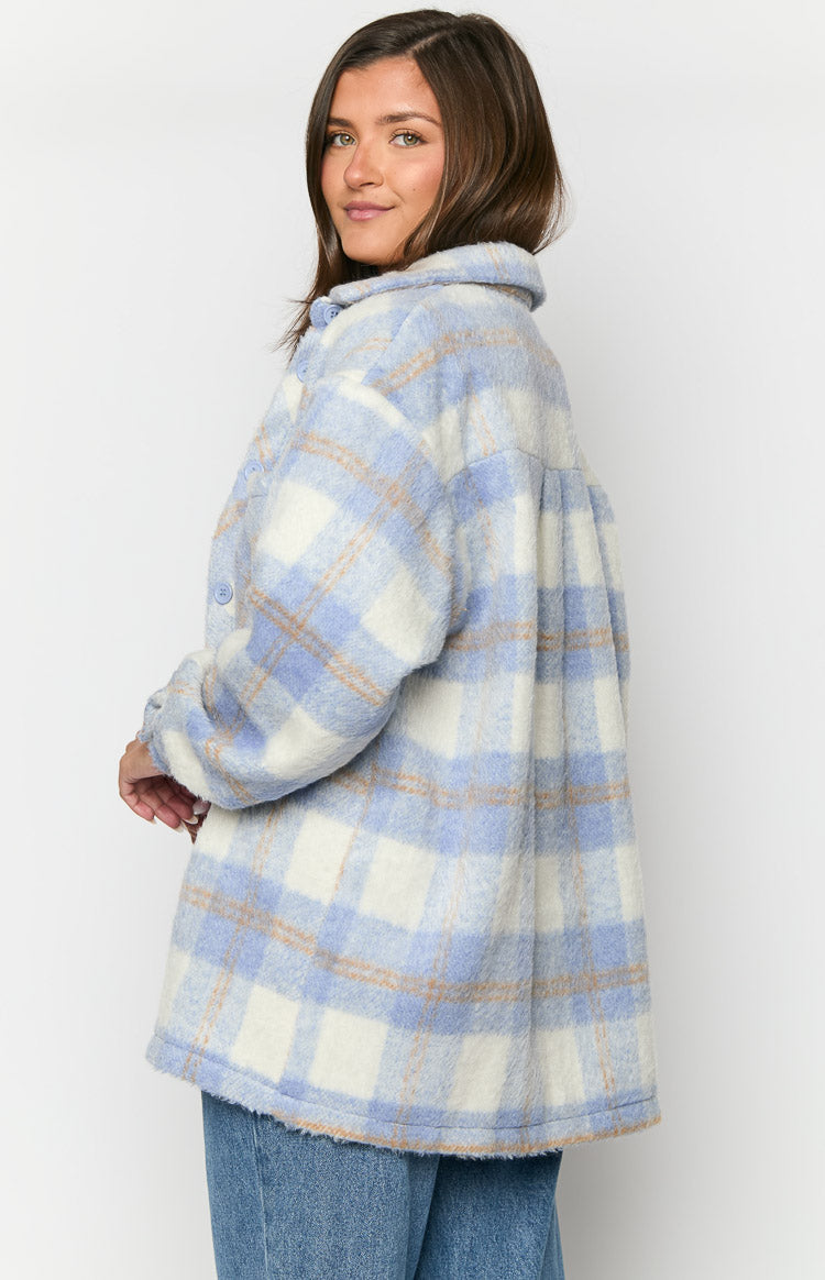 Neve Blue Check Jacket-Vavasi.All Rights Reserved.