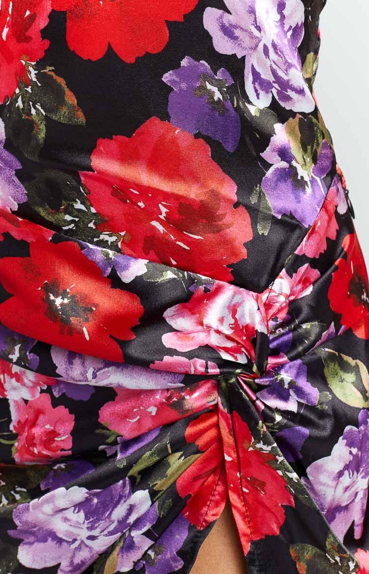 Nadine Floral Strapless Mini Dress-Vavasi.All Rights Reserved.