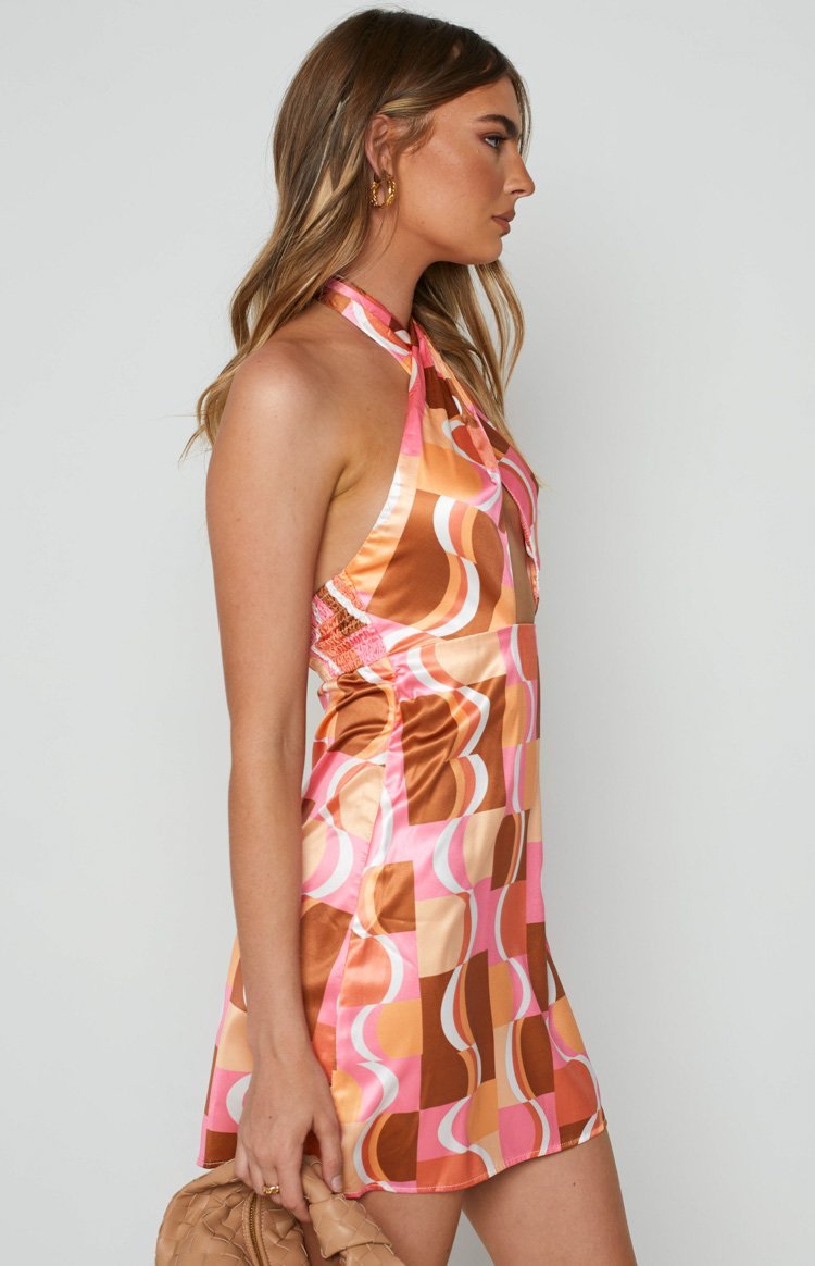 New Life Orange Mini Dress-Vavasi.All Rights Reserved.