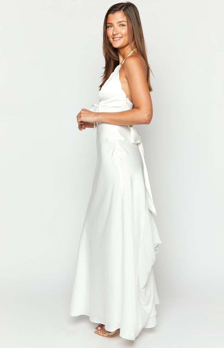 Nicole White Maxi Dress-Vavasi.All Rights Reserved.