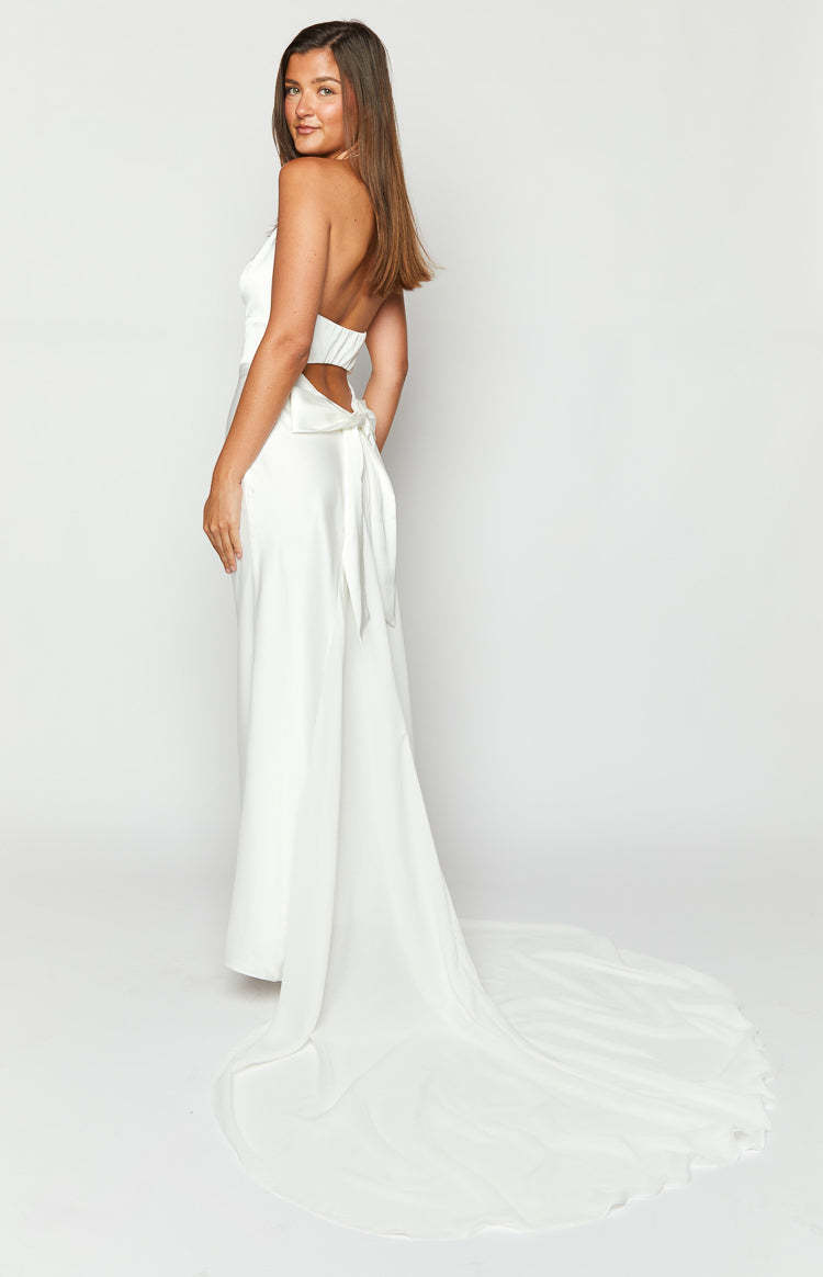 Nicole White Maxi Dress-Vavasi.All Rights Reserved.