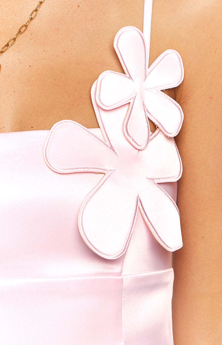 Nikki Pink Satin Mini Dress-Vavasi.All Rights Reserved.