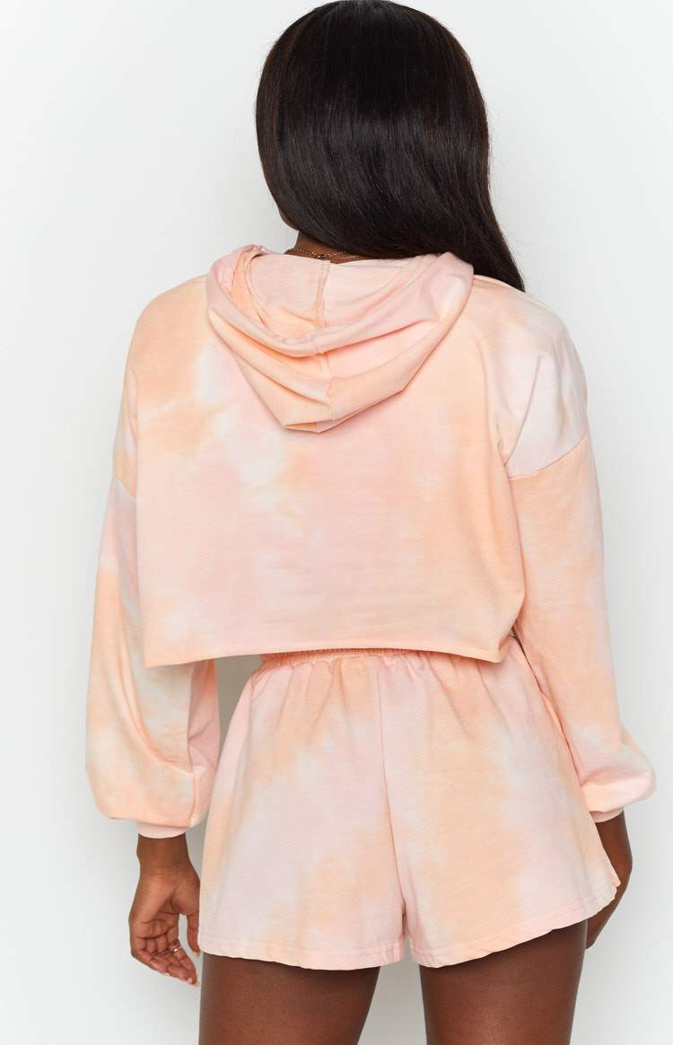 No Halo Raw Hoodie Pink Tie Dye-Vavasi.All Rights Reserved.