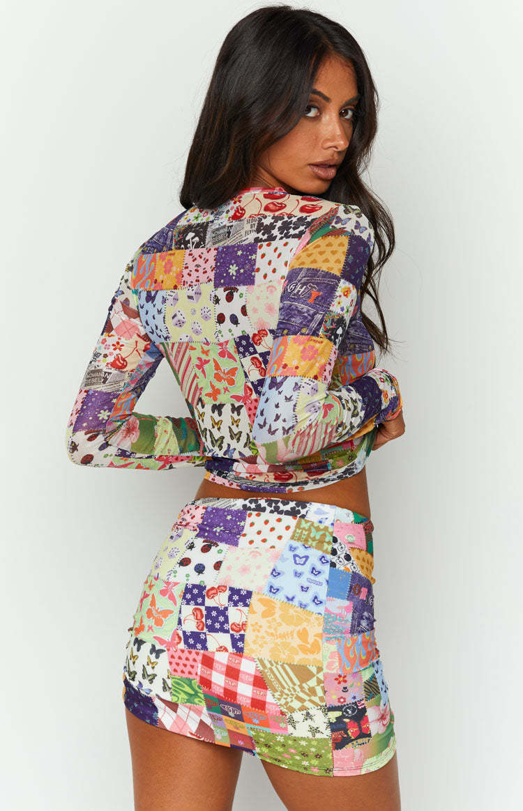 OMIGHTY OG Patchwork Mini Skirt-Vavasi.All Rights Reserved.