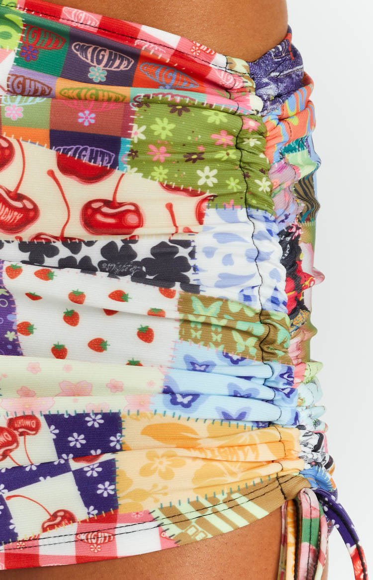 OMIGHTY OG Patchwork Mini Skirt-Vavasi.All Rights Reserved.