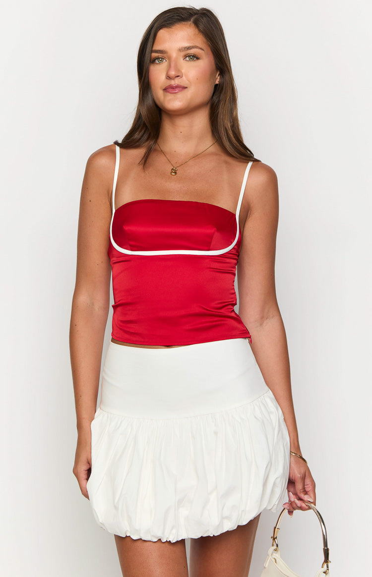 Orsini White Bubble Skirt-Vavasi.All Rights Reserved.