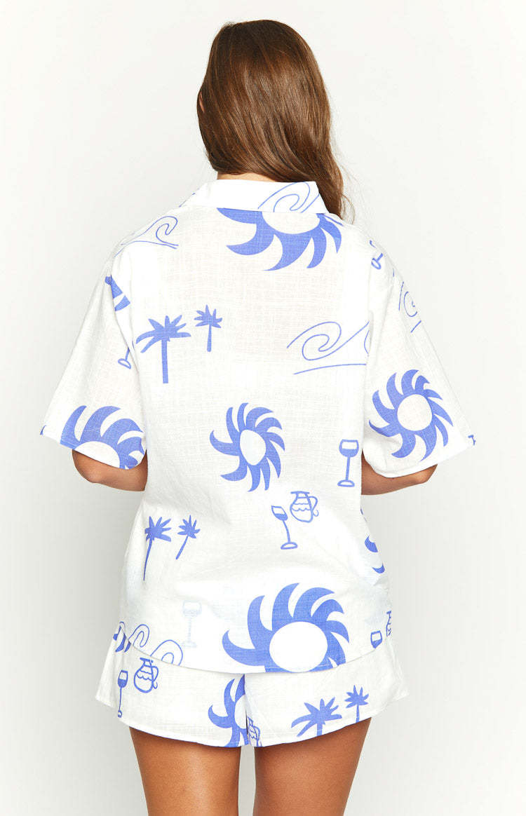 Oakley Blue Print Short Sleeve Top-Vavasi.All Rights Reserved.