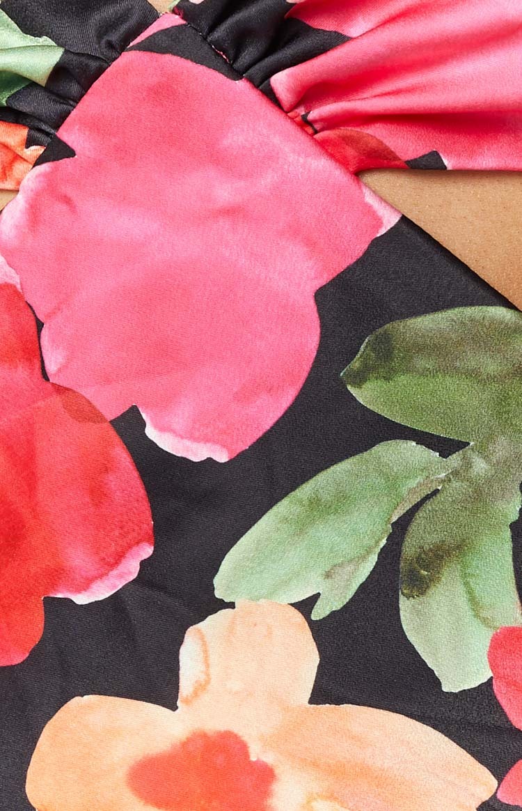Orchid Floral Printed Midi Dress-Vavasi.All Rights Reserved.