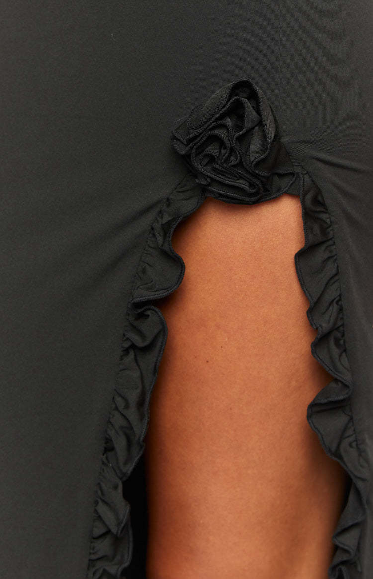 Orlando Black Maxi Dress-Vavasi.All Rights Reserved.