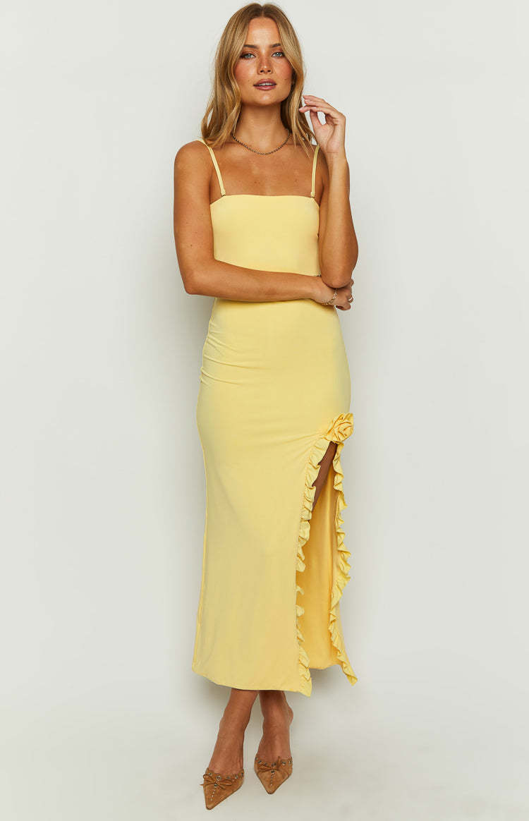 Orlando Yellow Maxi Dress-Vavasi.All Rights Reserved.