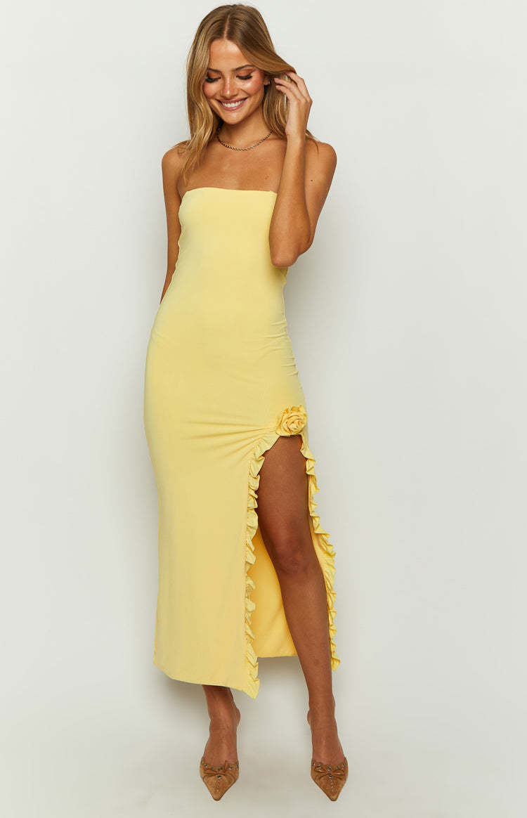 Orlando Yellow Maxi Dress-Vavasi.All Rights Reserved.
