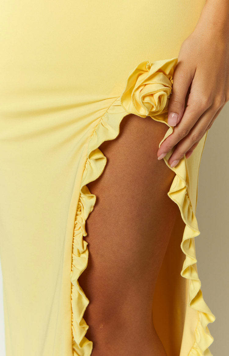 Orlando Yellow Maxi Dress-Vavasi.All Rights Reserved.