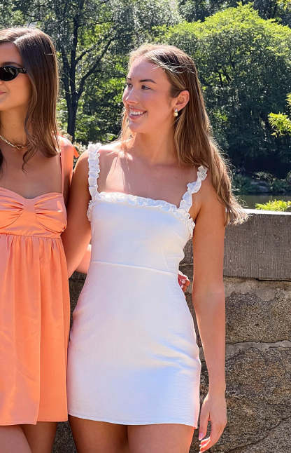 Paisley White Mini Dress-Vavasi.All Rights Reserved.