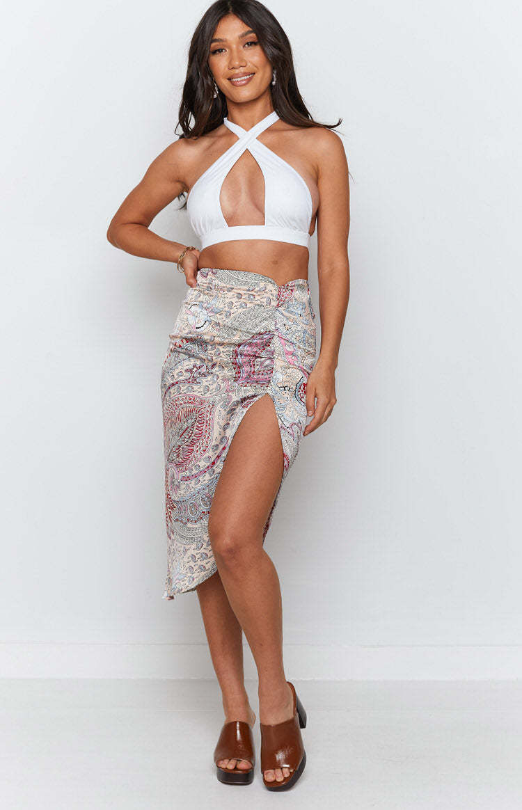 Poolside Midi Skirt Paisley-Vavasi.All Rights Reserved.