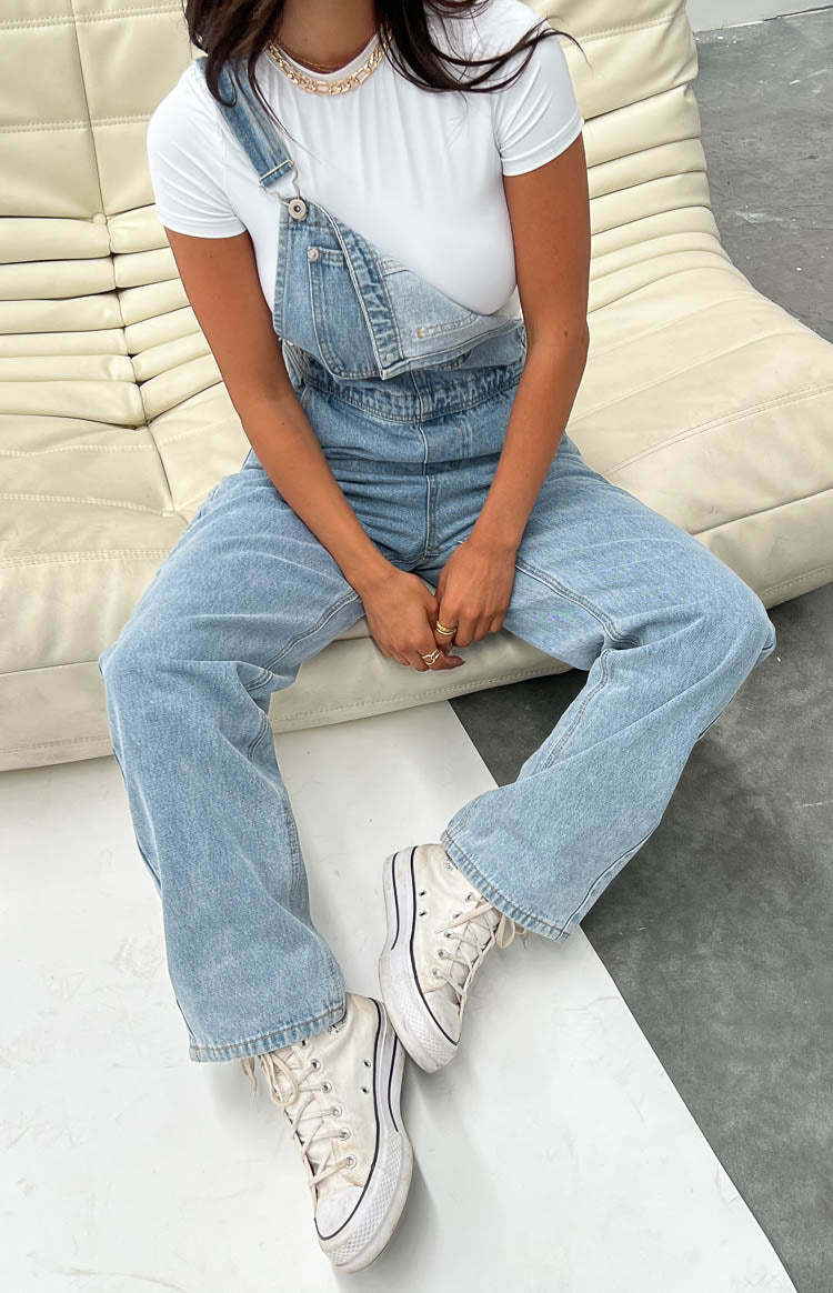 Patterson Blue Denim Overalls-Vavasi.All Rights Reserved.