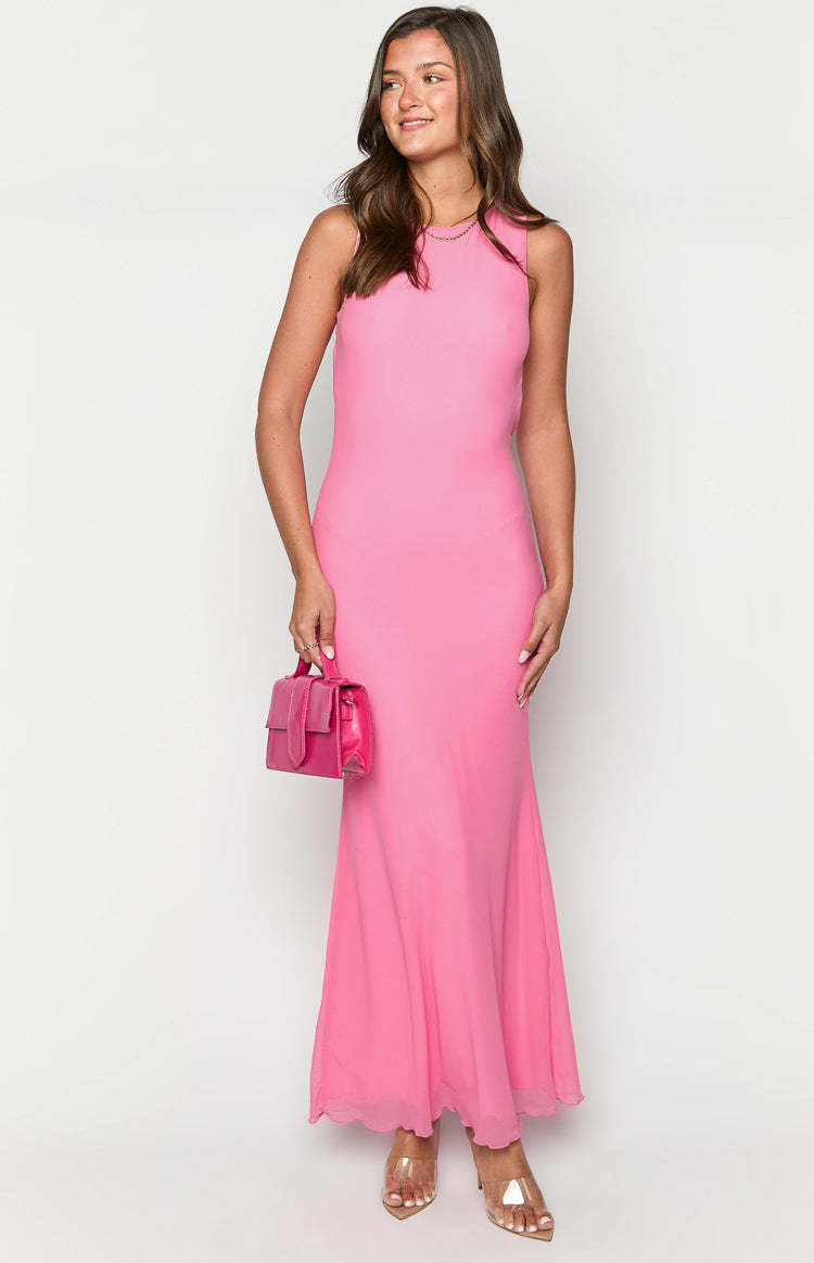 Pemela Pink Maxi Dress-Vavasi.All Rights Reserved.
