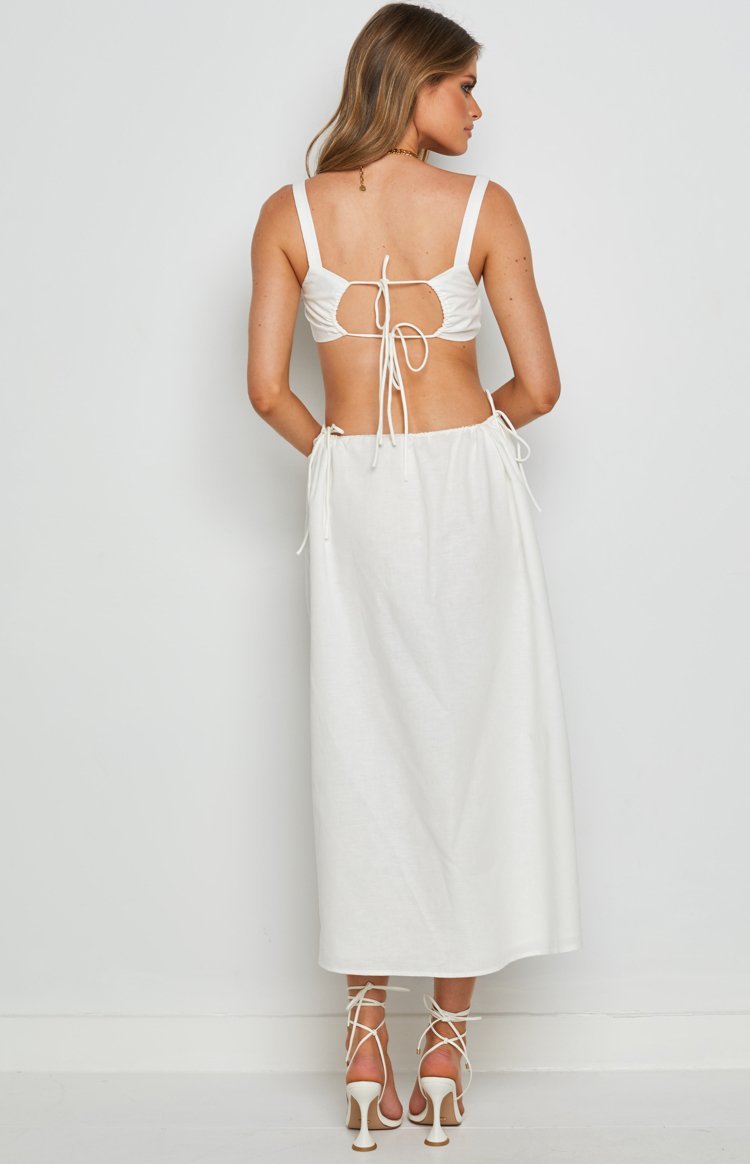 Penelope Midi Dress White-Vavasi.All Rights Reserved.