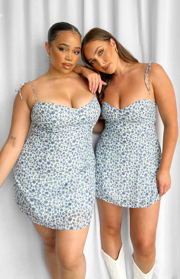 Penny Lane Dress Blue Floral-Vavasi.All Rights Reserved.