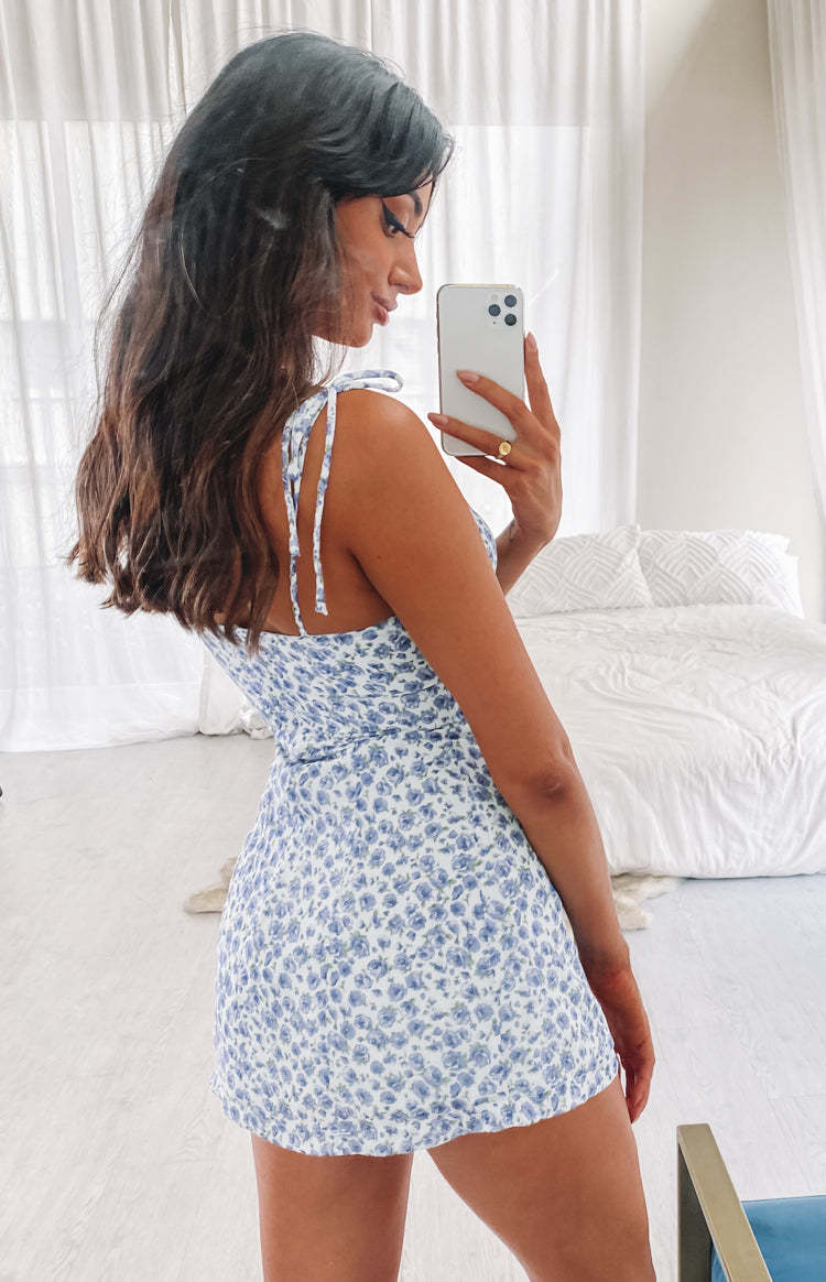 Penny Lane Dress Blue Floral-Vavasi.All Rights Reserved.