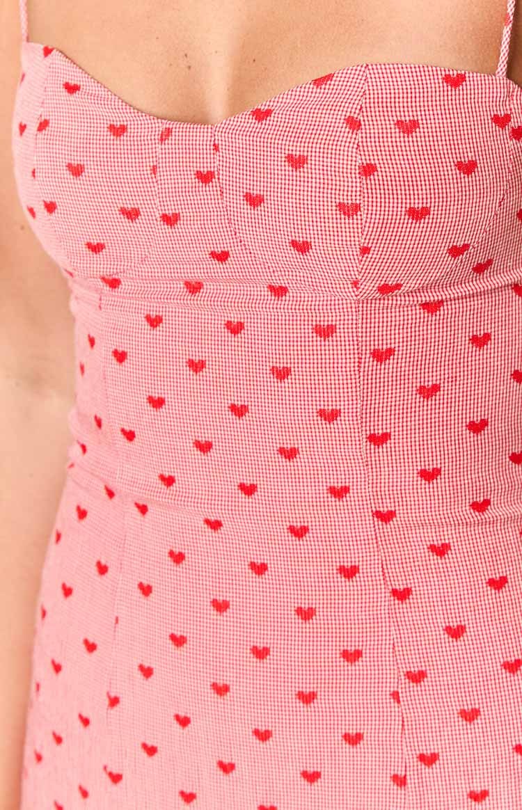 Penny Lane Red Heart Mini Dress-Vavasi.All Rights Reserved.