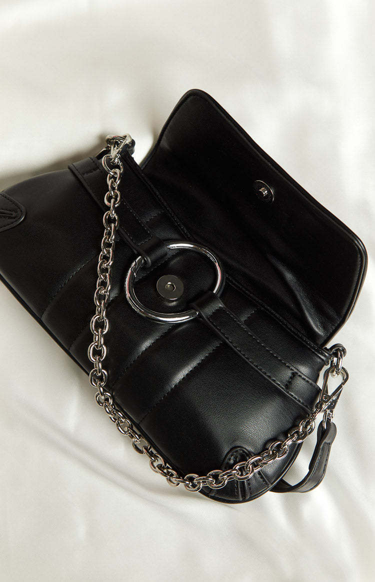 Peta & Jain Anaki Black PU Shoulder Bag-Vavasi.All Rights Reserved.