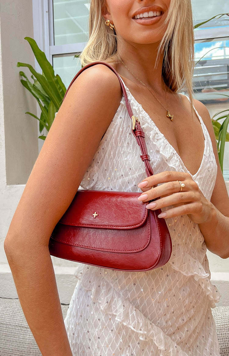 Peta & Jain Nikki Cherry Crinkle Shoulder Bag-Vavasi.All Rights Reserved.