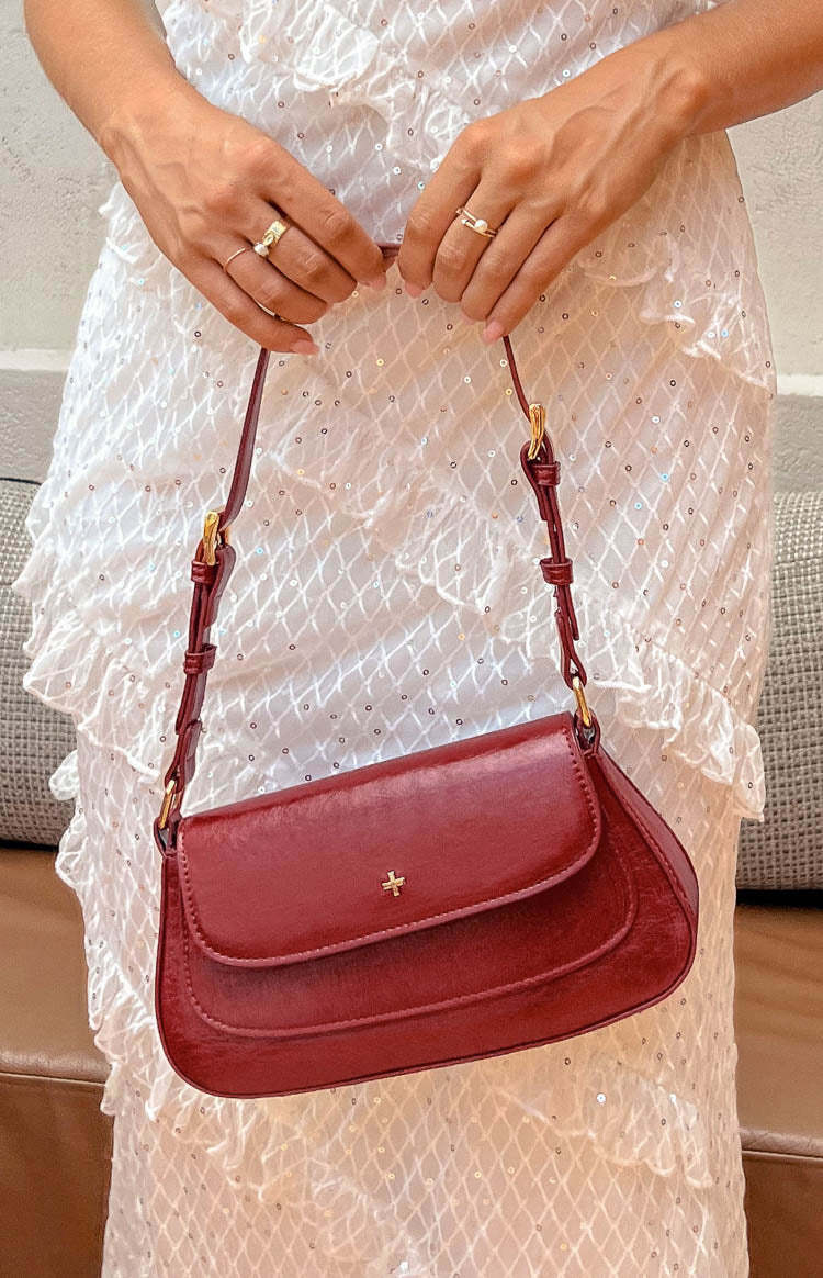 Peta & Jain Nikki Cherry Crinkle Shoulder Bag-Vavasi.All Rights Reserved.